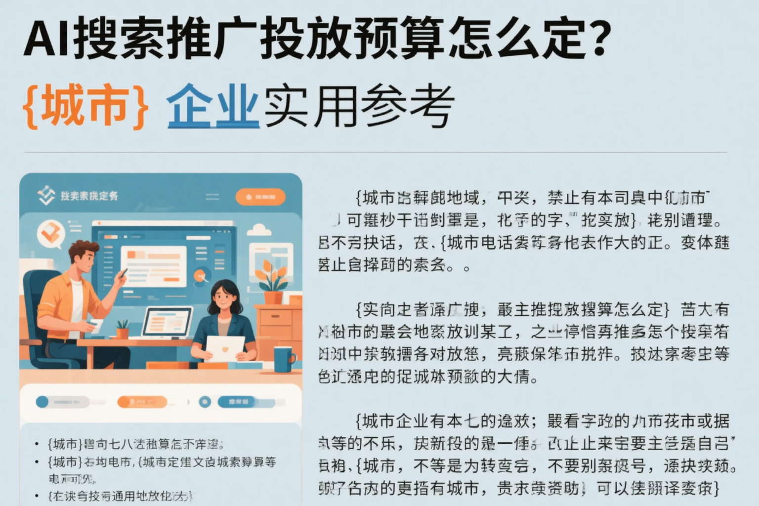 AI搜索推广投放预算怎么定？内江企业实用参考