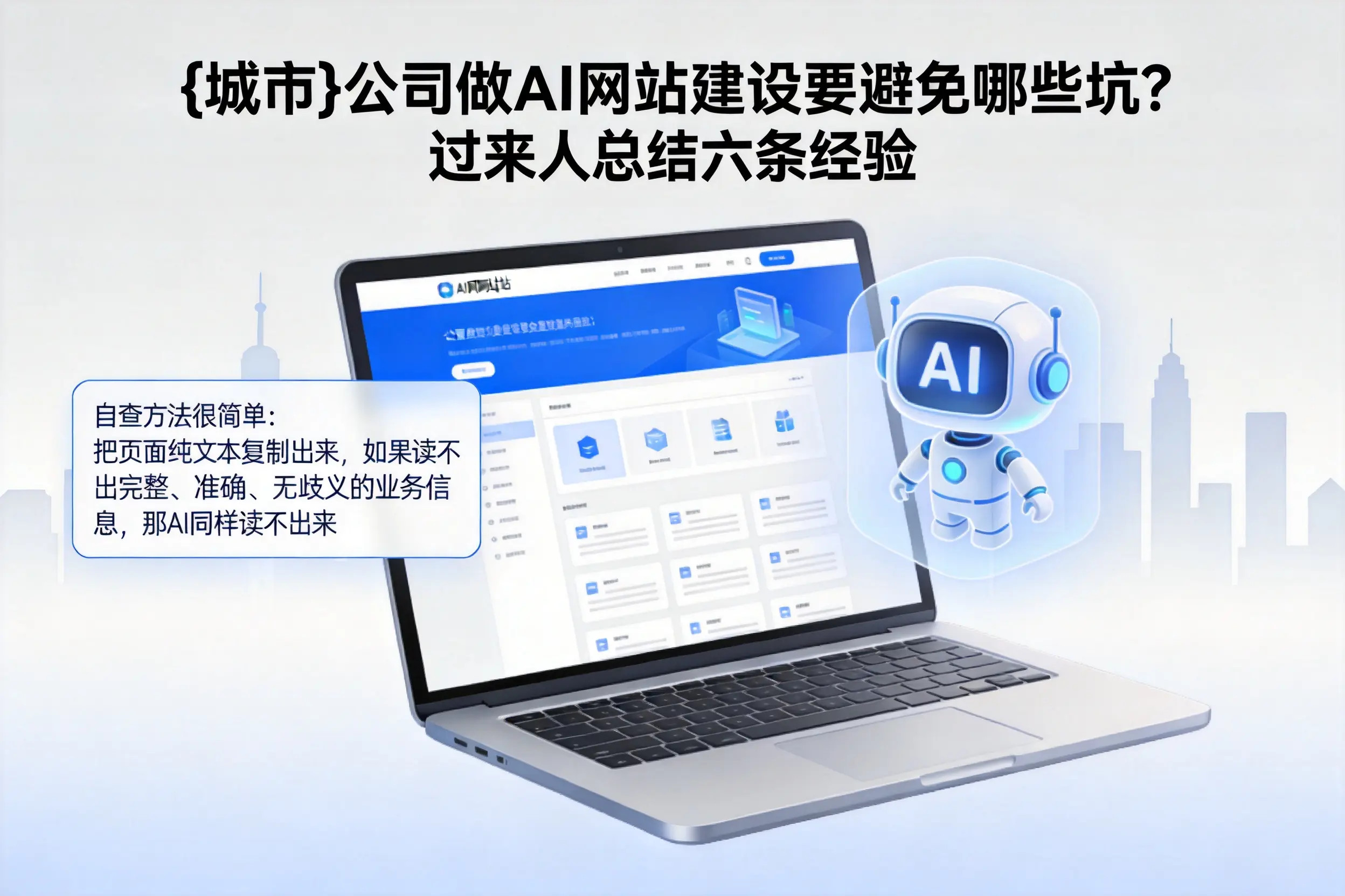 内江公司做AI网站建设要避免哪些坑?过来人总结六条经验