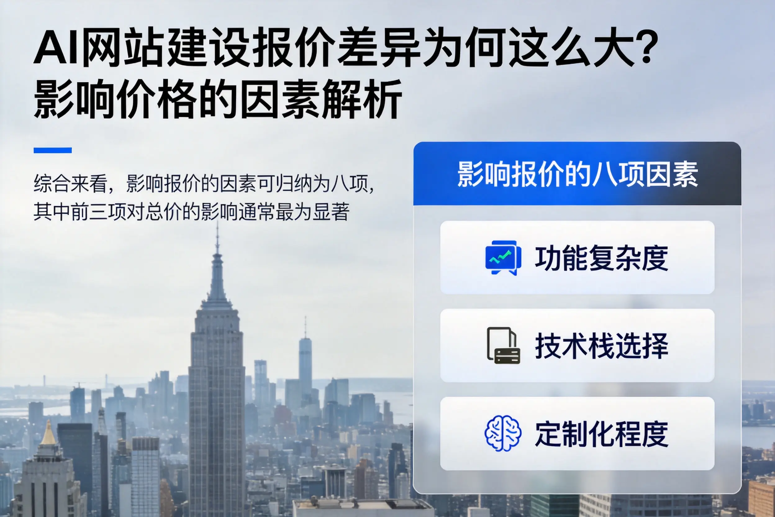 内江AI网站建设报价差异为何这么大?影响价格的因素解析