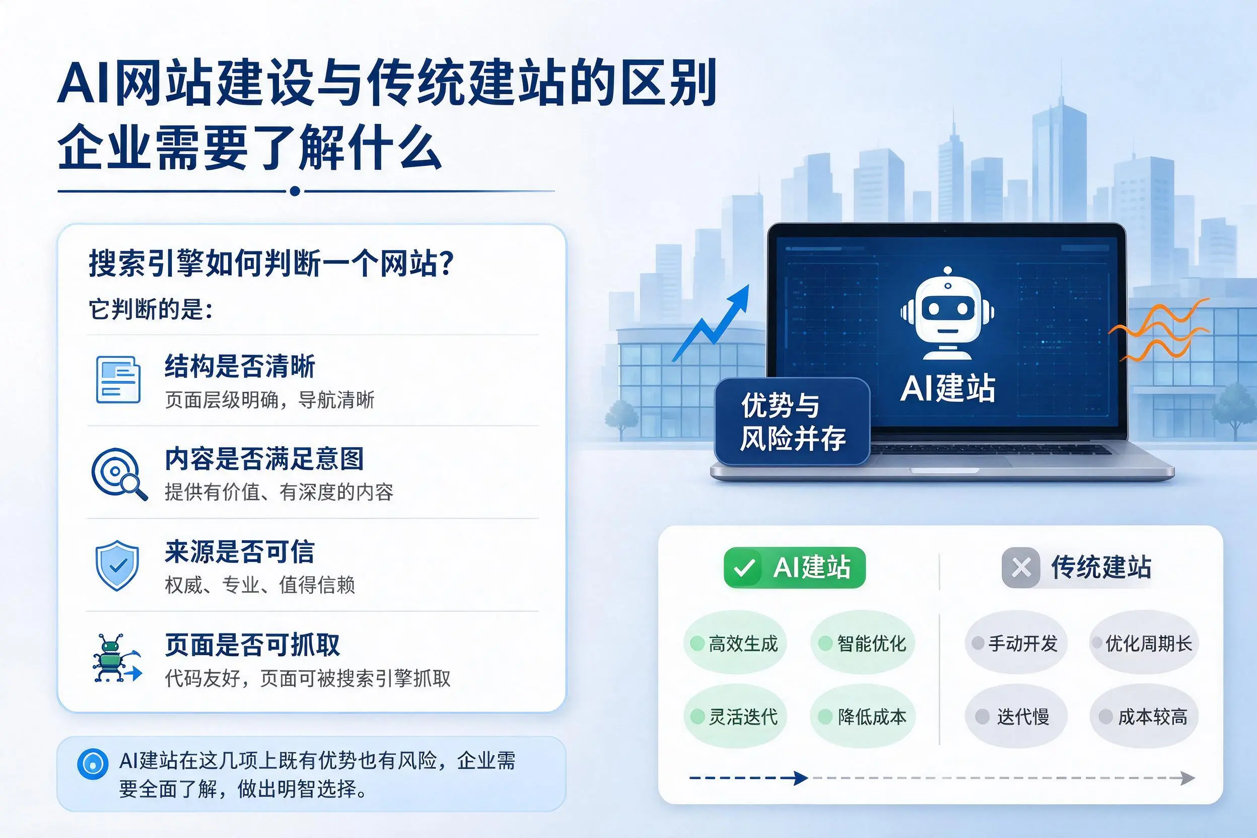 AI网站建设与传统建站的区别,内江企业需要了解什么
