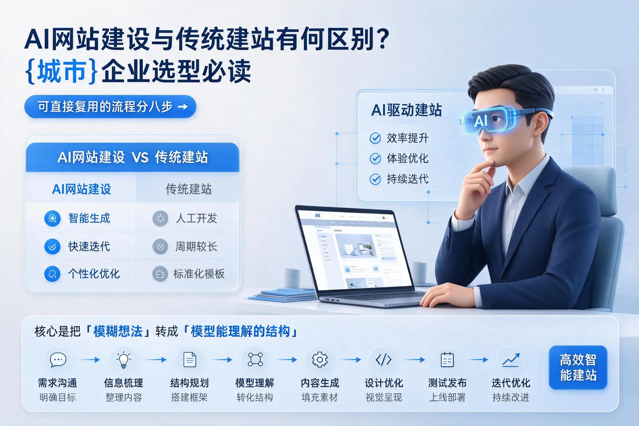 AI网站建设与传统建站有何区别?内江企业选型必读