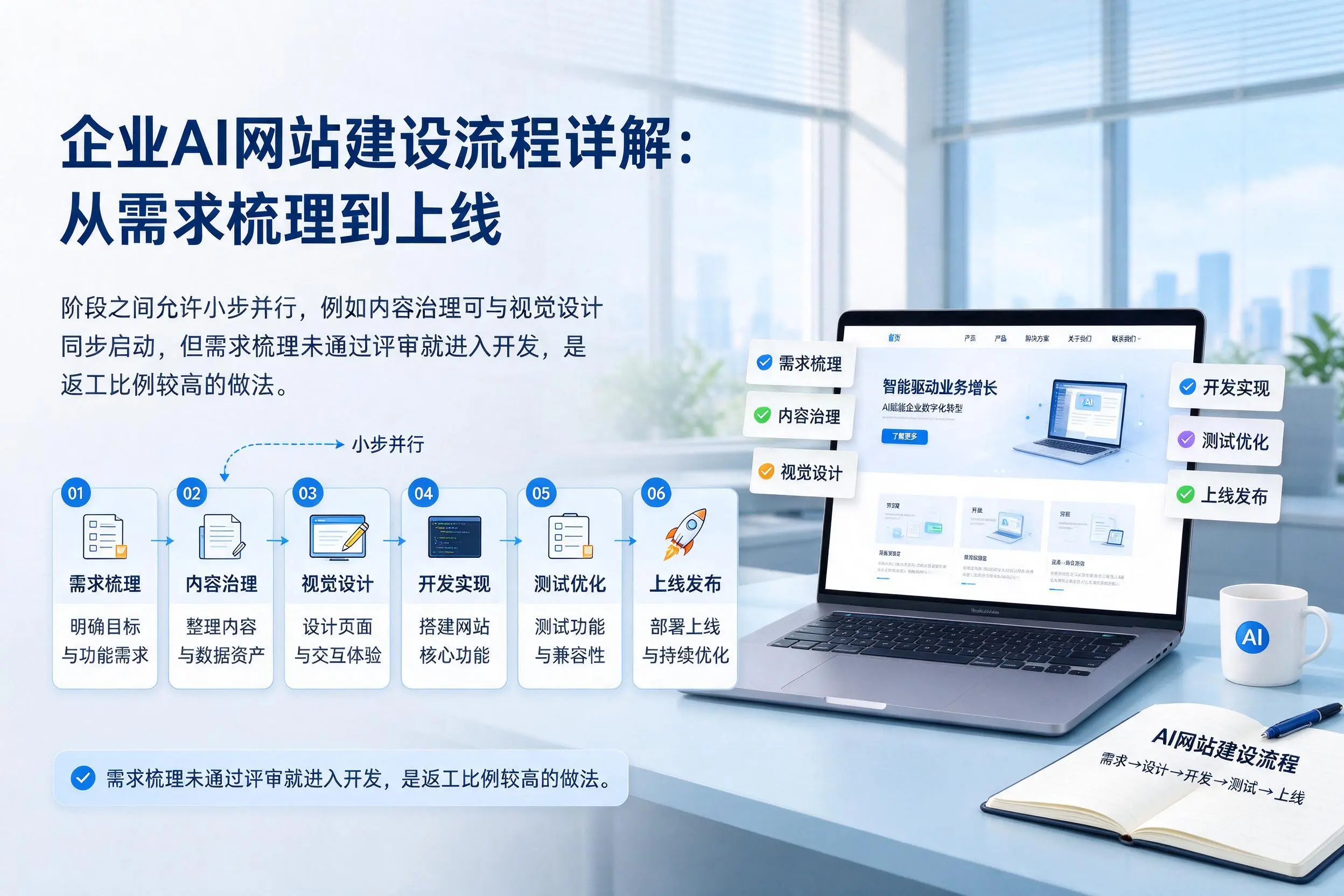 内江企业AI网站建设流程详解：从需求梳理到上线
