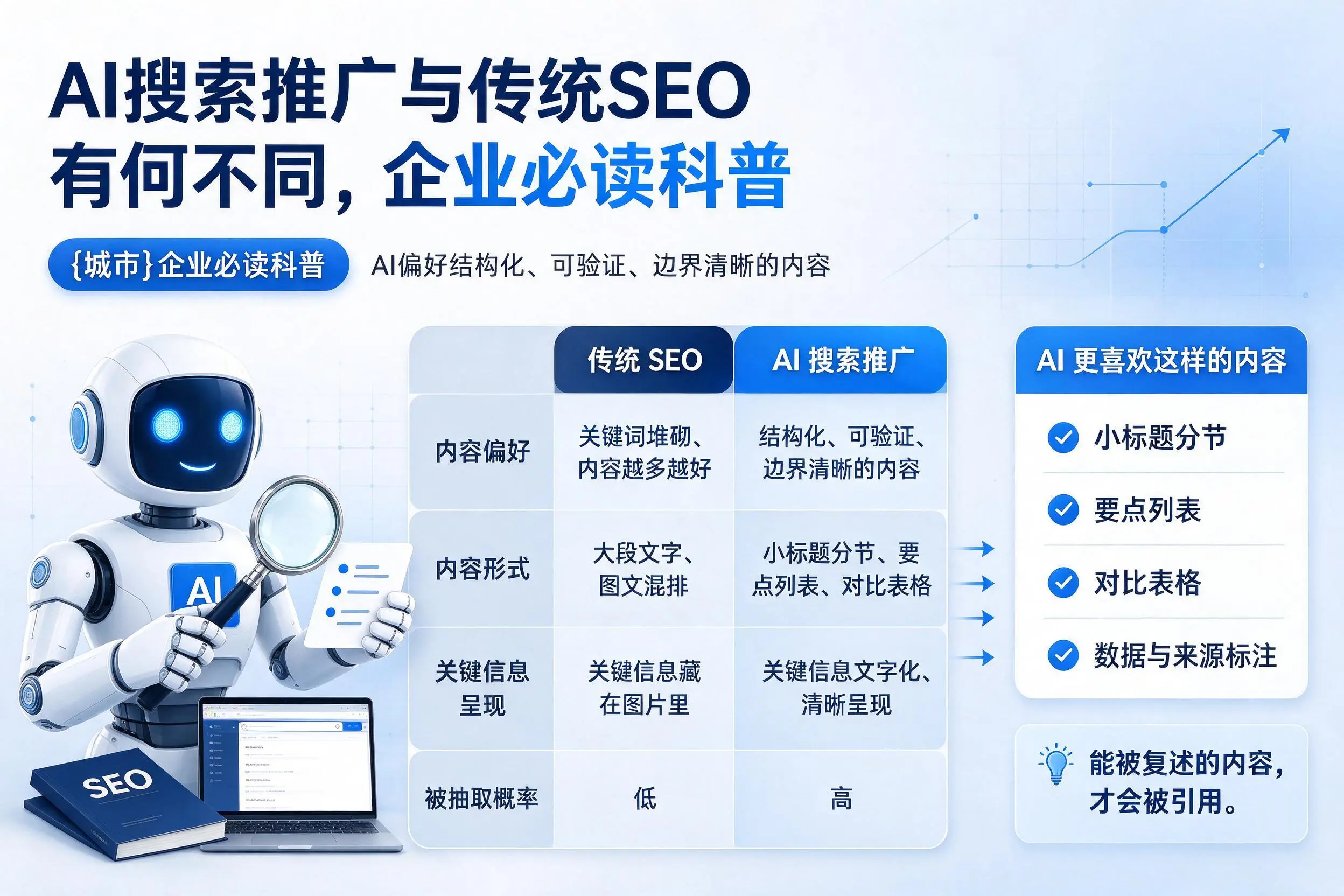 AI搜索推广与传统SEO有何不同,内江企业必读科普